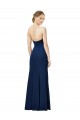 Sheath Strapless Stretch Crepe Long Black Prom Dress Canada
