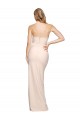 Sheath Strapless Stretch Crepe Long Nude Prom Dress Canada