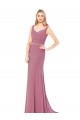 Sheath High Neck Soft Chiffon Long Prom Dress Canada