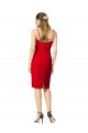 Sheath Sweetheart Stretch Crepe Cocktail Length Red Prom Dress Canada