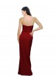Sheath Sweetheart Stretch Crepe Long Burgundy Prom Dress Canada