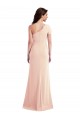 Trumpet One Shoulder Stretch Crepe Long Nude Prom Dress Canada