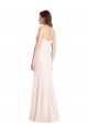 Trumpet Strapless Stretch Crepe Long Pink Prom Dress Canada